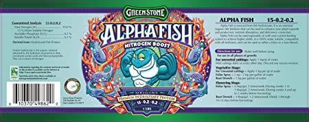 alpha fish|GREENSTONE Alpha Fish 1 Pound 15.